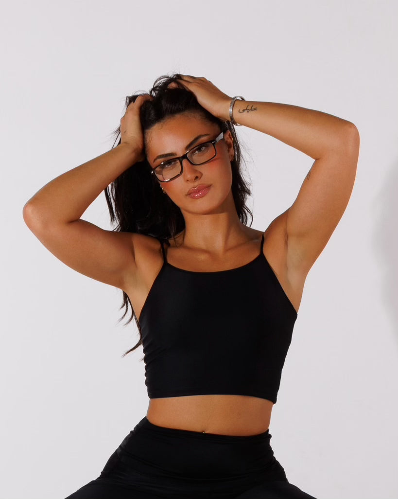 Sofia Cami Tank Black